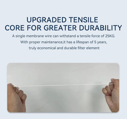 Wheelton whole house high flow water filter purifier 1000L-3000L SUS304 mineral water filter Reusable 0.01um PVDF for 5 years.