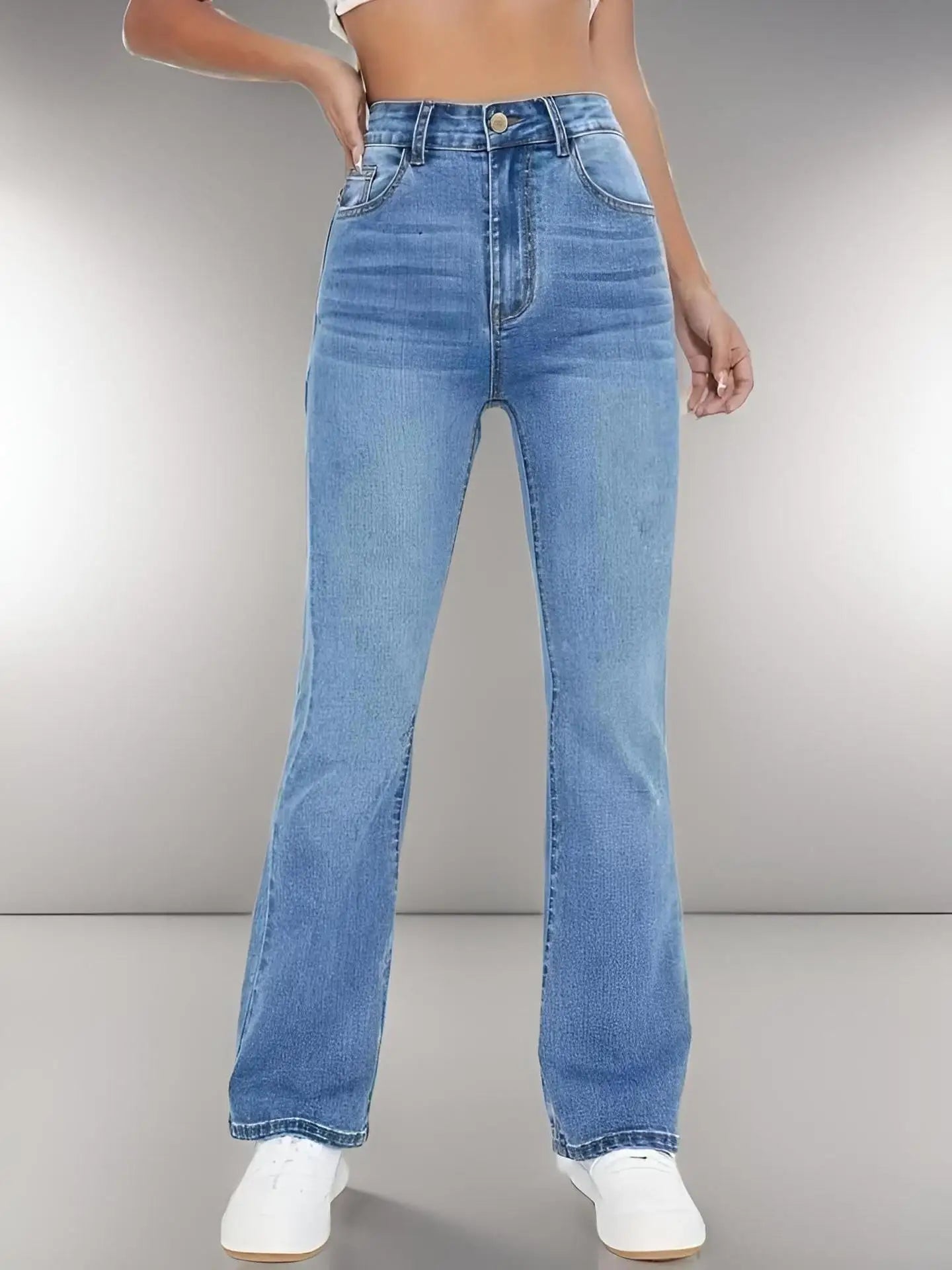 Neue Damen-Hot-Jeans zum Abnehmen im europäischen und amerikanischen Stil, lässige, vielseitige, gewaschene Denim-Hose mit hoher Taille für Damen.
