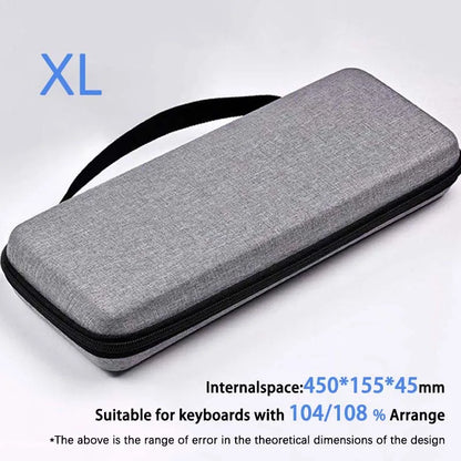 Dustproof Water-Resistant Mechanical Keyboard Case Storage Bag - EVA Hard Shell Fits 61/68/75%/TKL/98%/Full-Size Keyboards.