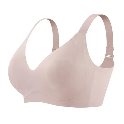 SUJIIN Wireless Plus Size Bras Women Anti-sagging Comfortable Breathable Soft Support Bralettes Big Breasts Push Up Bra MX219A