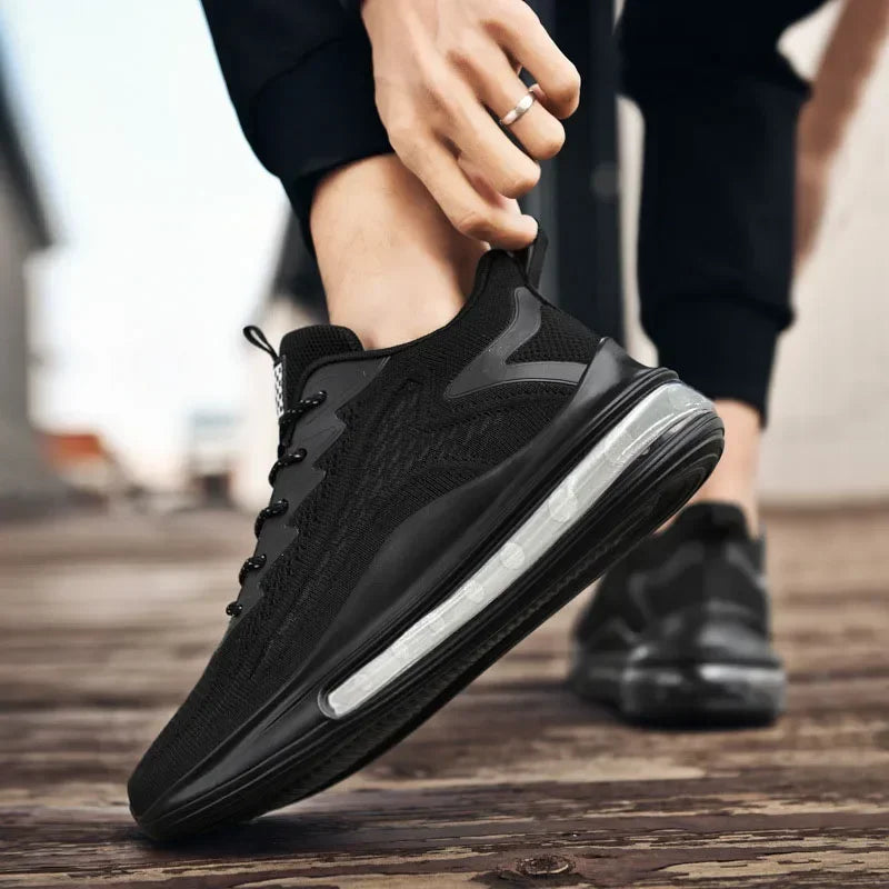 Men's Casual Air Cushion Running Shoes Spring and Autumn New Lightweight Mesh Casual Shoes Anti-Slip Shock Absorbing Sports Shoe.