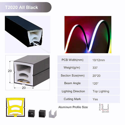 IP67 Waterproof Flexible LED Neon Silicone Light Tube for WS2812B WS2811 5050 RGB 5mm 8mm 10mm 12mm PCB Light Strip.