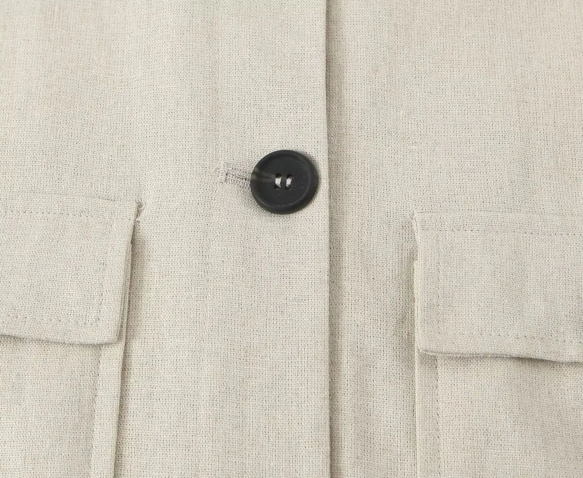 Work Office Lady Pants Set Women Long Sleeve Button Pocket Jacket Women's Trousers With Pocket Two Piece Set Female Set.