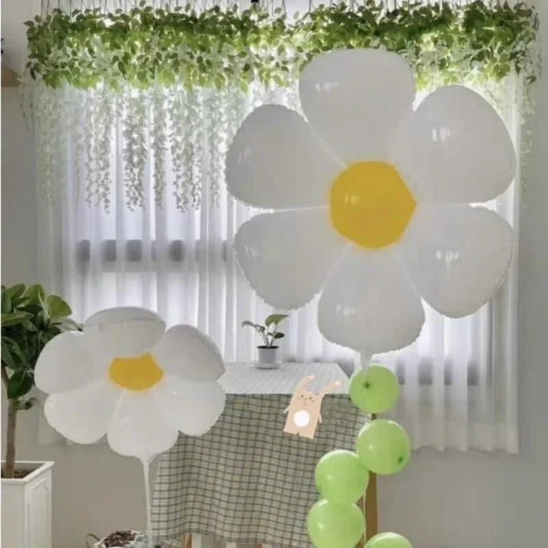 10/1PCS Weiß Gänseblümchen Blume Ballon Multi Größe Sonnenblumen Folie Ballons Helium Ball Kinder Geburtstag Party Baby Dusche dekoration.