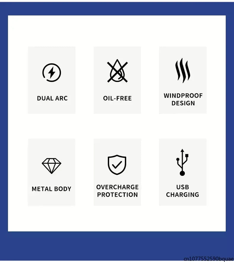 Outdoor Portable Pulse Ignition Gun, Gas Stove Candle BBQ Cooking Kitchen Double Arc Lighter, USB Electronic Lighter.