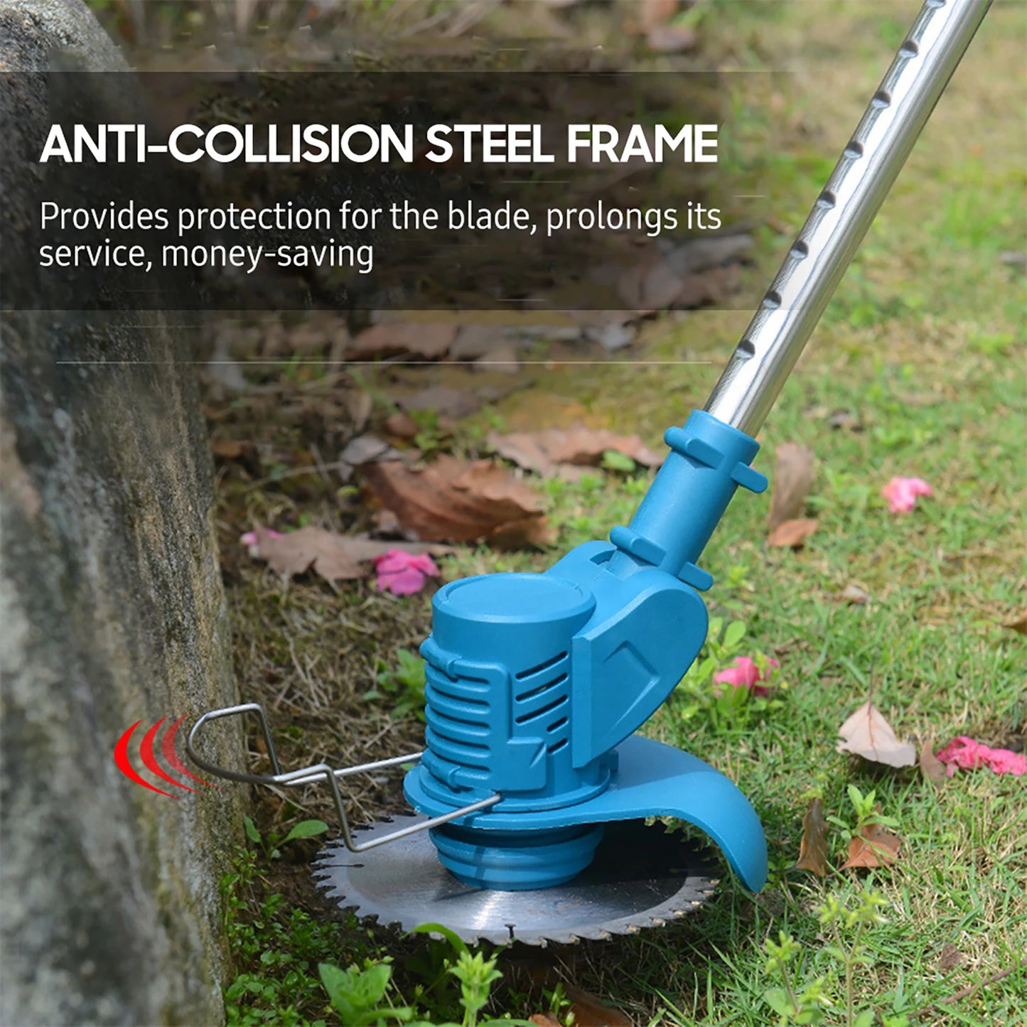 21 V Teleskop-Hand-Akku-Rasentrimmer, elektrischer Rasenmäher, 2 Stück, 1500 mAh wiederaufladbarer Akku, Schnellladegerät, Trimmer