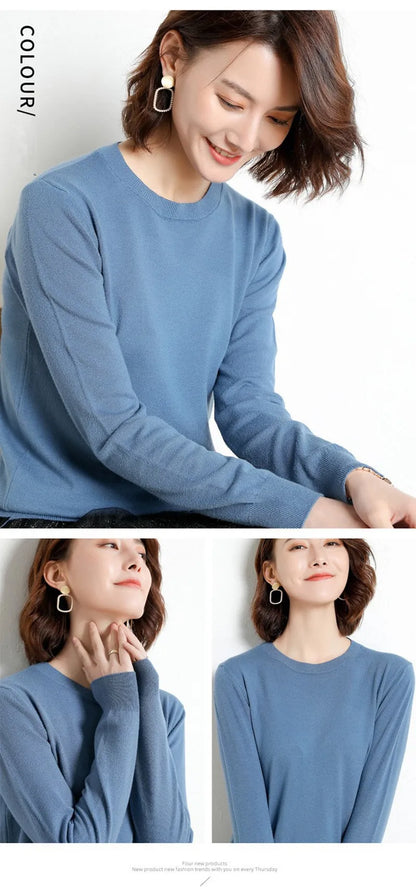 22 farben Herbst und Winter Kaschmir Pullover Frauen Pullover Oansatz Pull Femme Lange Hülse Frauen Casual Lose Pullover Pullover.