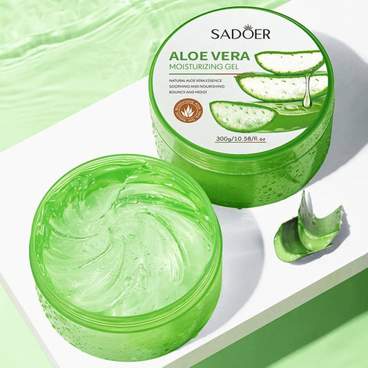 300g SADOER Aloe Vera Gel Creams Moisturizing Brightening Nourishing Firming Hydrating Face Cream Facial Skin Care Products.