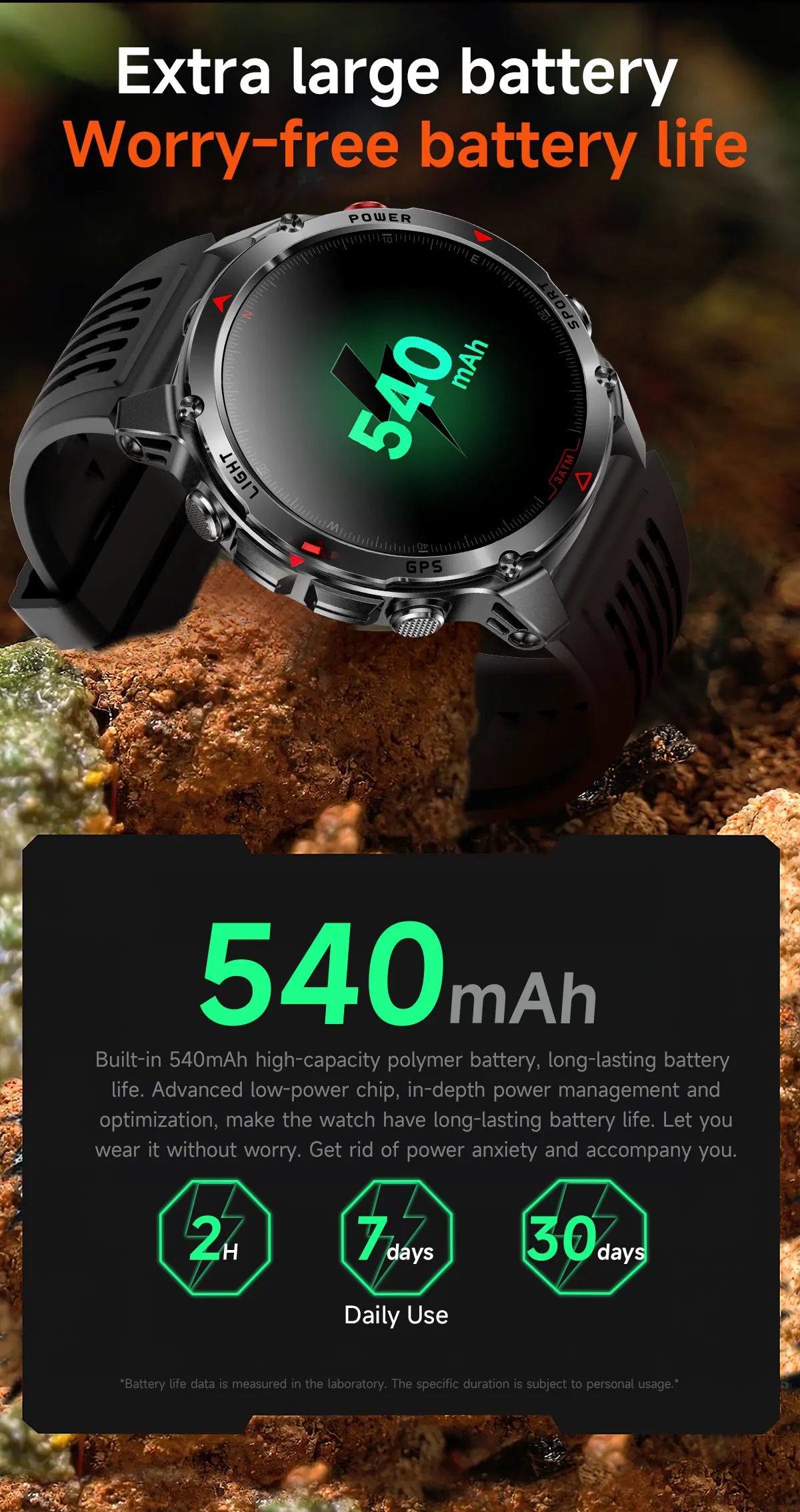 Outdoor Military GPS Smartwatch For Men Build in Dual Band GNSS Compass Altitude 3ATM Waterproof Swimming Smart Watch Women 2025.