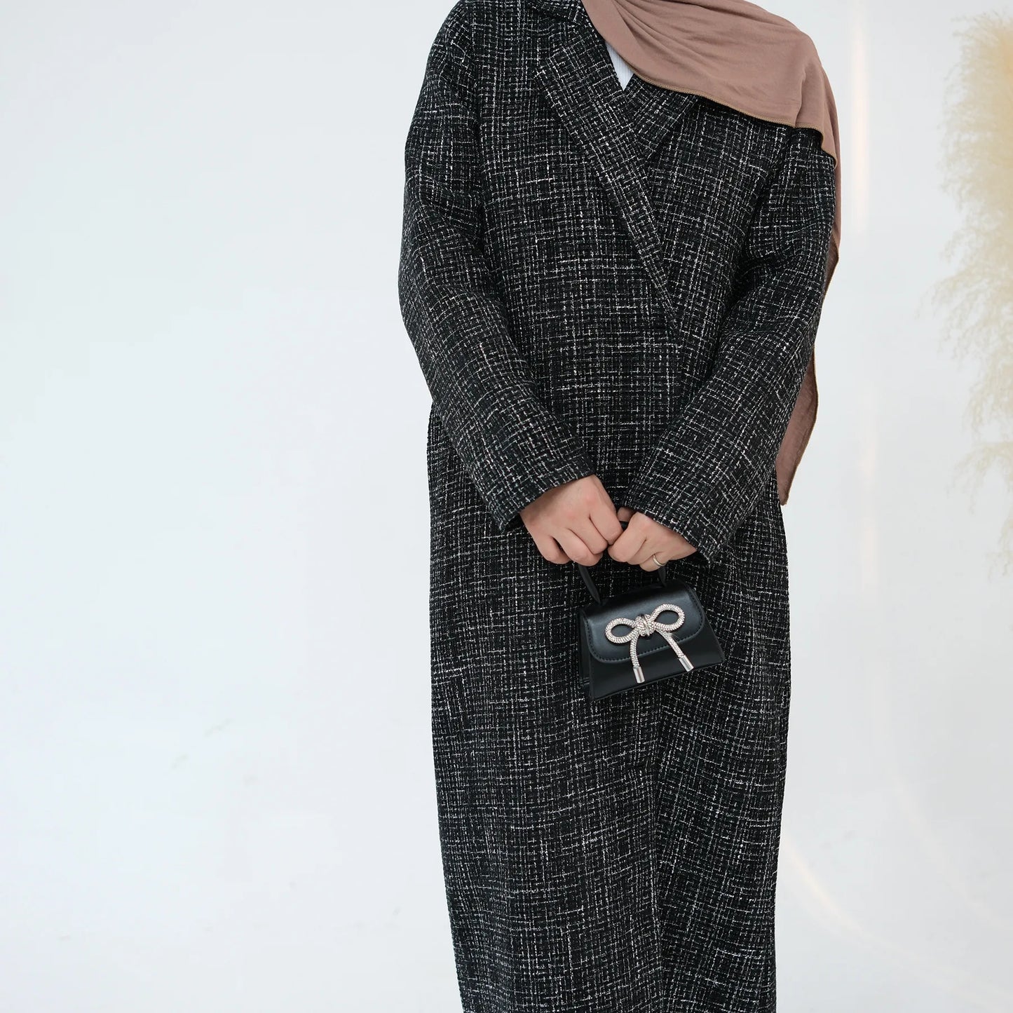 Ramadan Eid Winter Open Abaya Dubai Muslim Modest Coat Kimono African Dresses For Women Kebaya Kaftan Islam Robe Femme Musulmane.