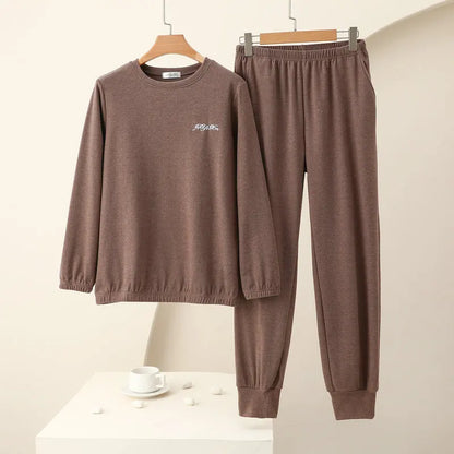 Women's Loungewear Warm Pajamas Autumn Winter New Long Sleeve Trousers House Suit Ladies Pyjamas For Women Nightie.