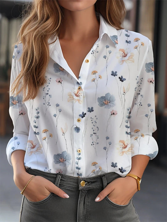 Elegant Shirt Women Fashion Temperament  Blouse Long Sleeve Shirt Women New Casual Shirt.