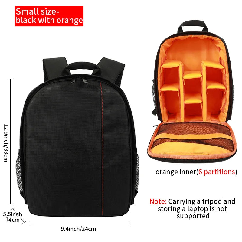 SLR digital camera backpack outdoor large capacity SLR camera bag 15.6-inch laptop backpack can accommodate SLR cameras and mult