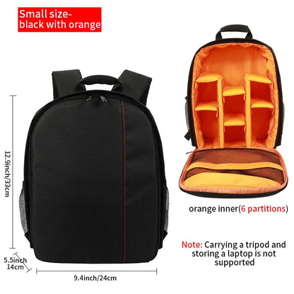 SLR digital camera backpack outdoor large capacity SLR camera bag 15.6-inch laptop backpack can accommodate SLR cameras and mult