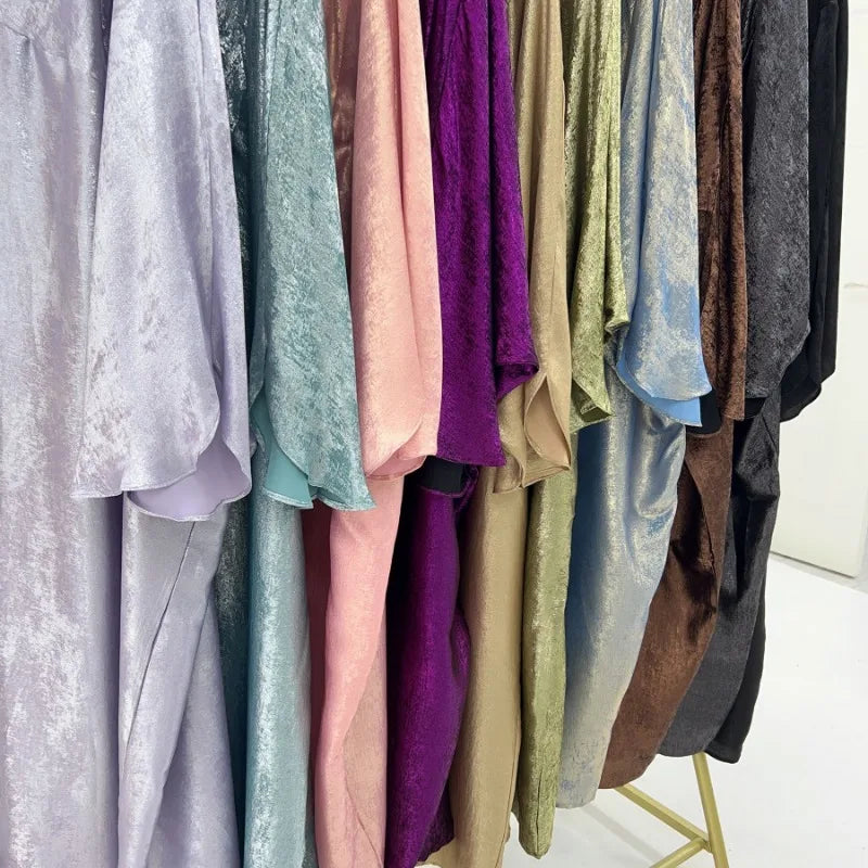 Eid Saudi Arabia Muslim Modest Dress for Women Islam Dubai Abaya Luxury Holiday Party Jalabiya Kebaya 2024 Turkey Kaftan Gown