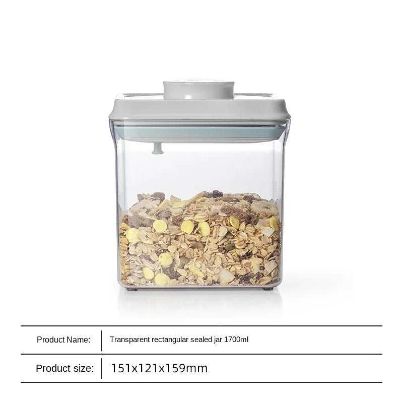Airtight Food Storage Containers with Lids,Top Pop One Button Control,Air Tight Stackable Dry Cereal Container Set for Pantry