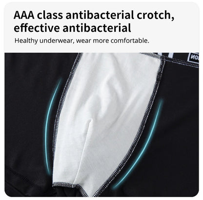 4/5 Stück Herrenmode Bedruckte Unterwäsche Bequeme Joker Boxer Plus Größe 5XL Jugendliche Mehrfarbige Mix Shorts Boxer mittleren Alters