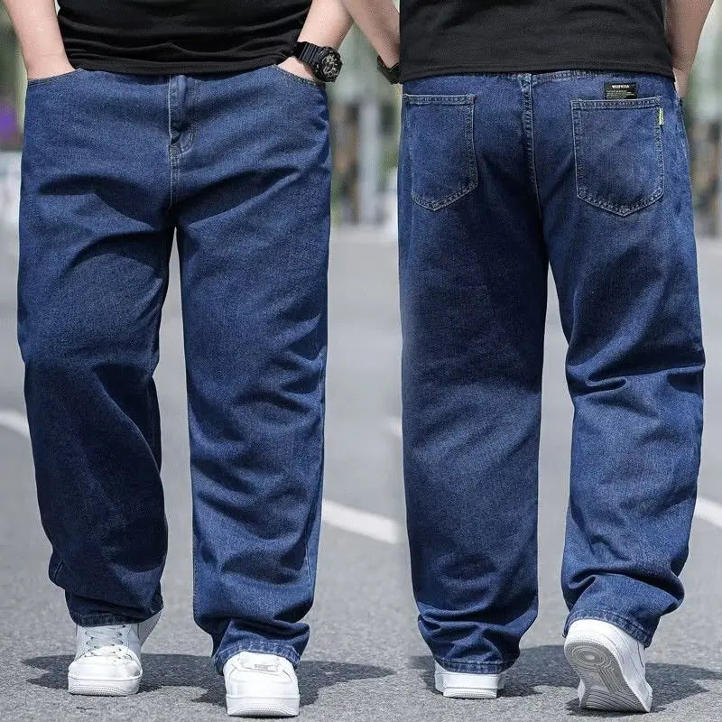 Oversize Jeans for Man Male Jeans Pants Denim Pants Men's Jean Big Size Baggy Y2k Mens Cargo Black New Wide Leg Trousers.