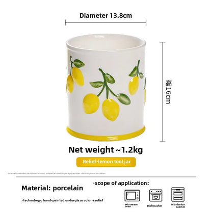 Creative Lemon Plate Ceramic Fruit Dish Ins Style Home Dining Thai Restaurant Tableware.