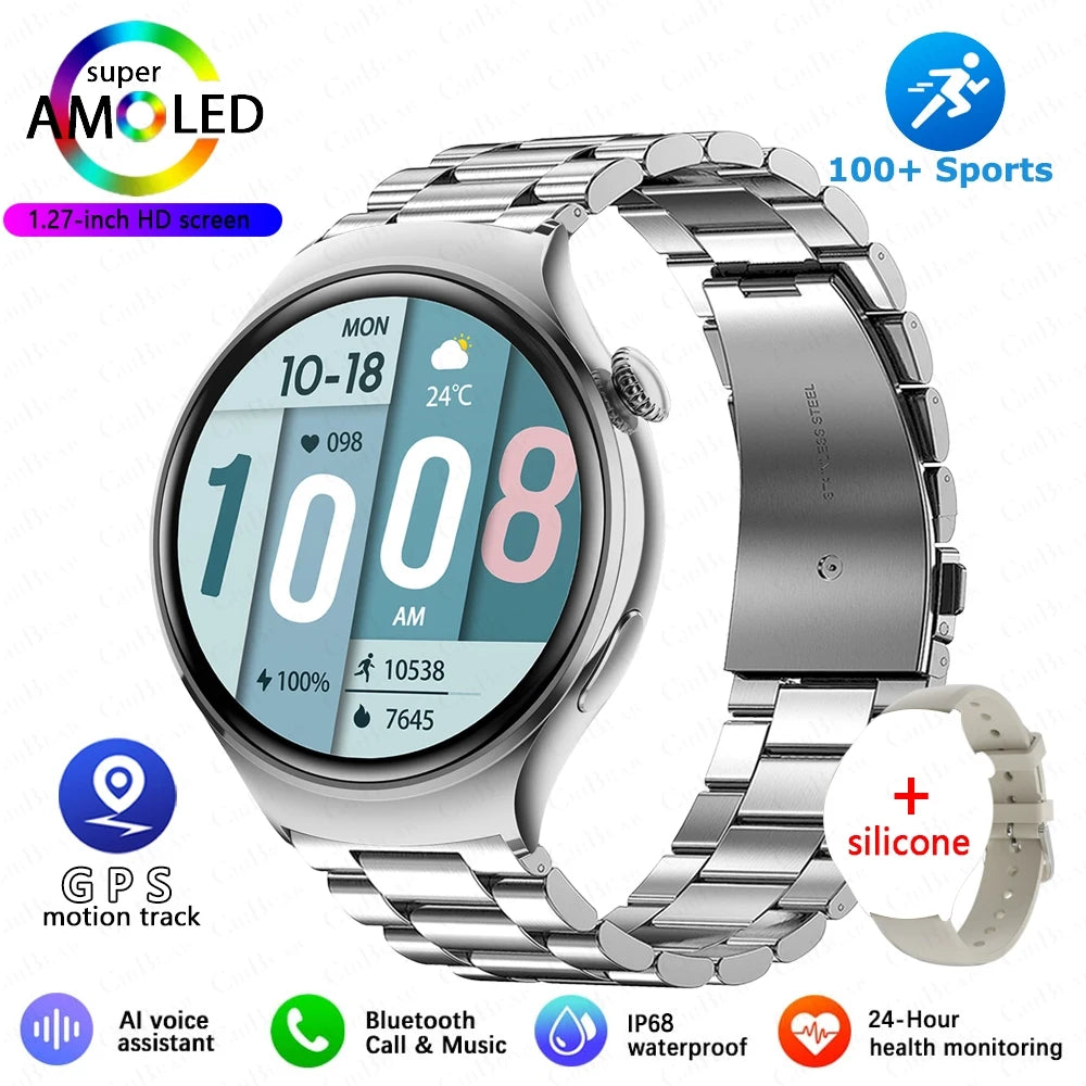 2025New GPS NFC Bluetooth Call Smartwatch Women Watch 4 mini Sports Track Heart Rate Oximetry Monitoring Health Smartwatch Woman