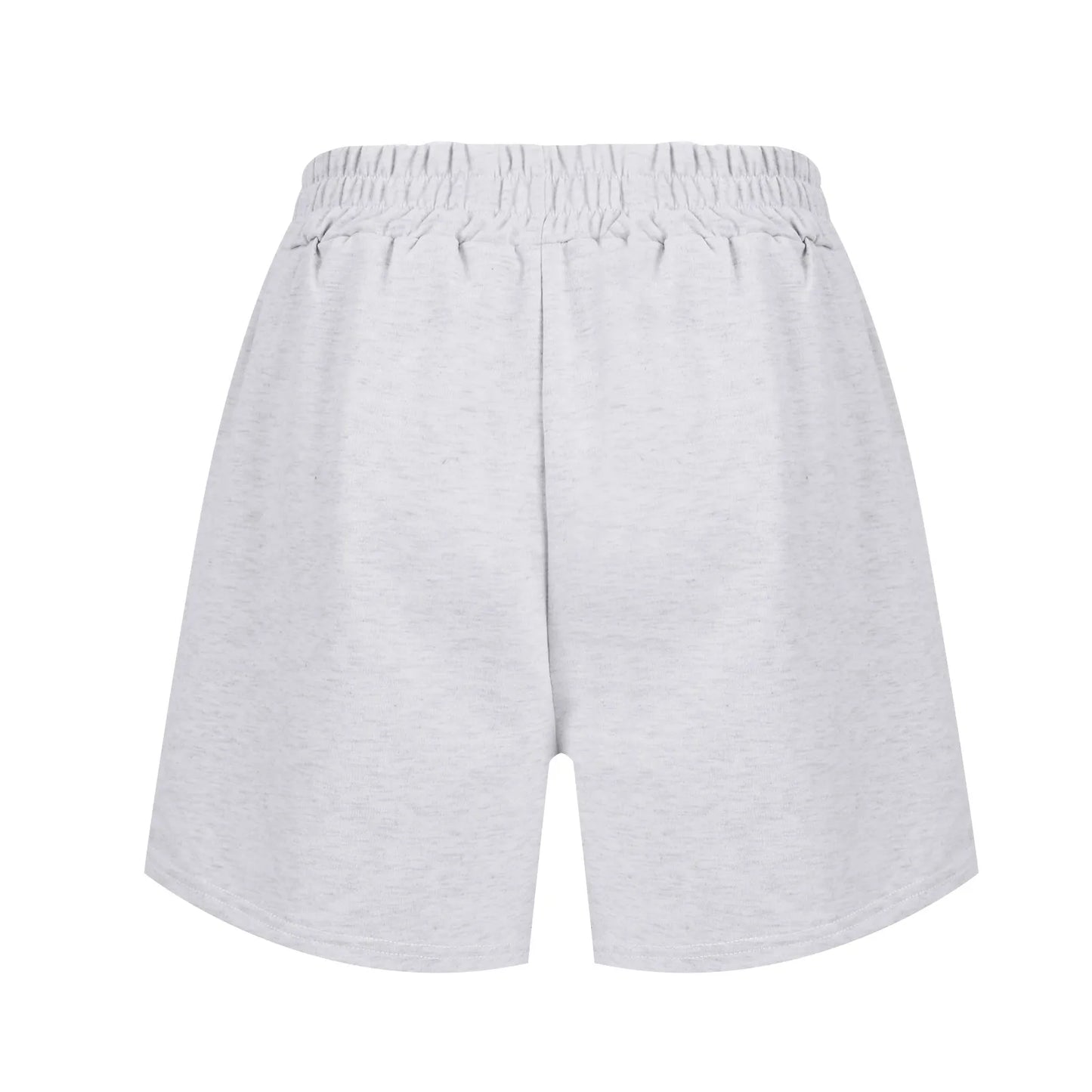 Plain Color Sports Shorts Casual Summer Comfortable And Soft Elastic High Waist Running Shorts With Pockets For Women