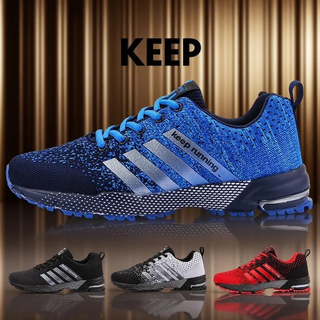Men Running Shoes Mesh Fashion Sneakers Breathable Casual Sport Shoes Outdoor Walking Jogging Tennis Shoes Athletics Plus Size.