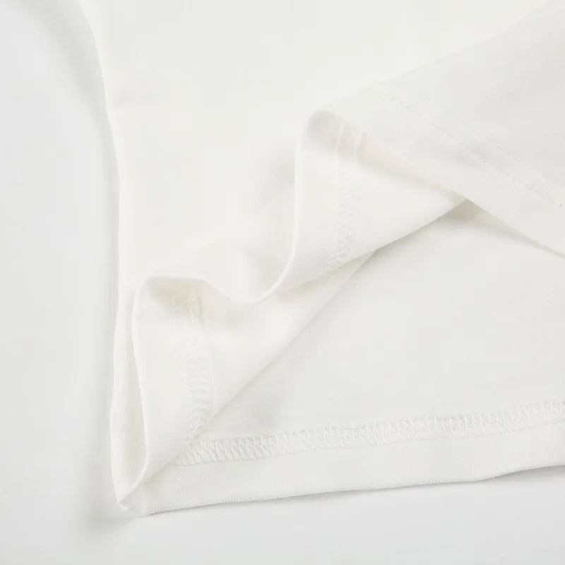 Trendix Basic Long Sleeve Crop Tops Women Summer O Neck Loose Casual Solid Pullover Top Ladies Street Party Club Fashion T Shirt.