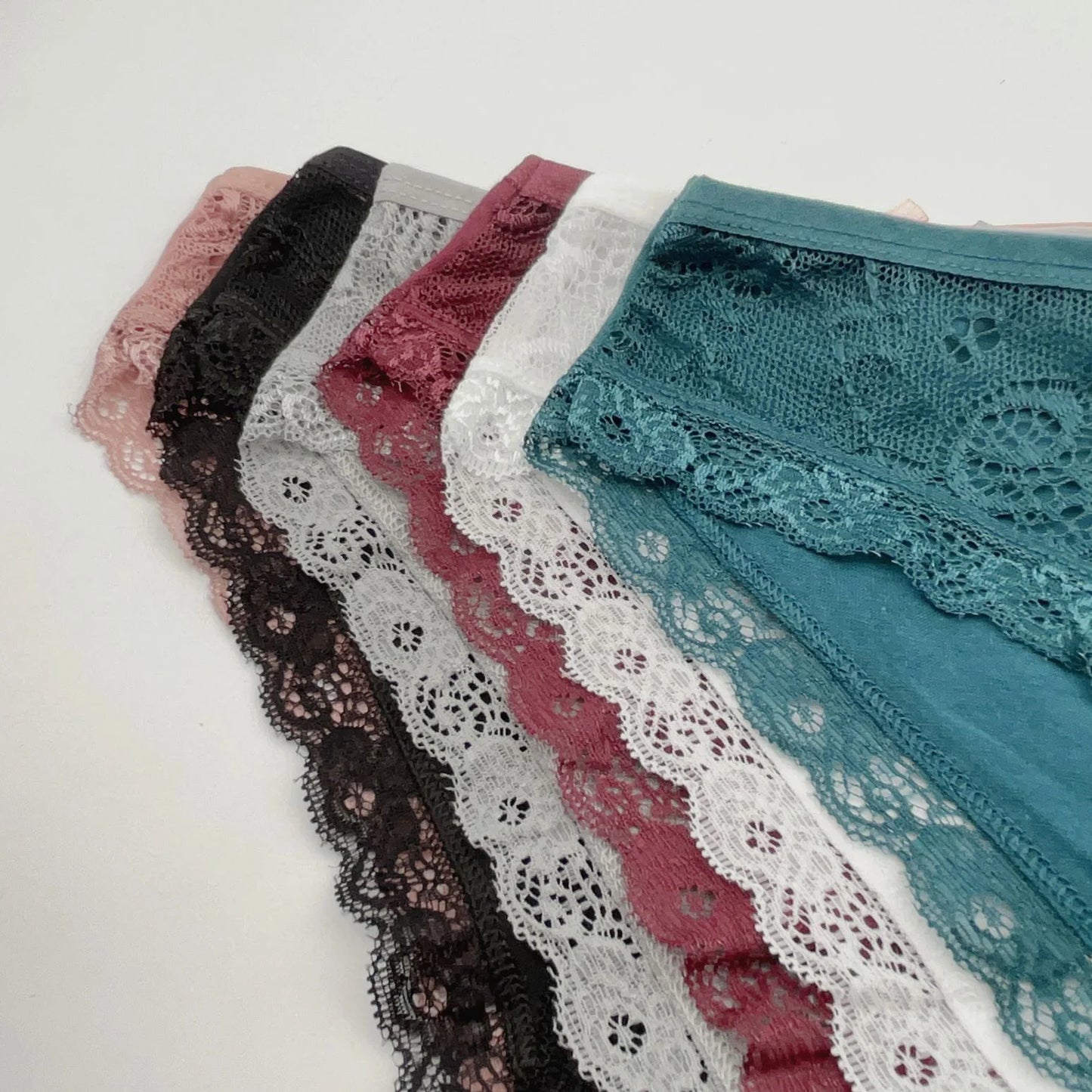 5 PCS/SET New Arrival Low Rise Ladies Sexy Lace Panty Underpants Panties For Women Lingerie Cotton Briefs.