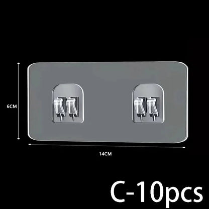 Wasserdichter, stark klebender Haken-Regal-Aufkleber für Badezimmer, Küche, Wandregal, Küche, zum Kleben von Wandschrauben, Haken, Lagerregal