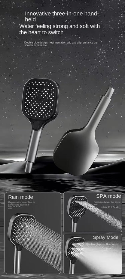 Bluetooth Music Digital Bathroom Shower System Ambient Lighting thermostatic Digital Bathroom Shower Set Faucets Accessories