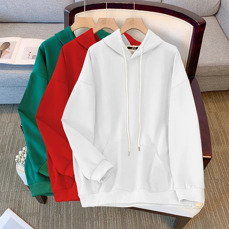 150kg plus size Damen büste Herbst Kapuze neun Farben Sweatshirt lose Langarm Top 6xl 7xl 8xl 9xl 10xl.
