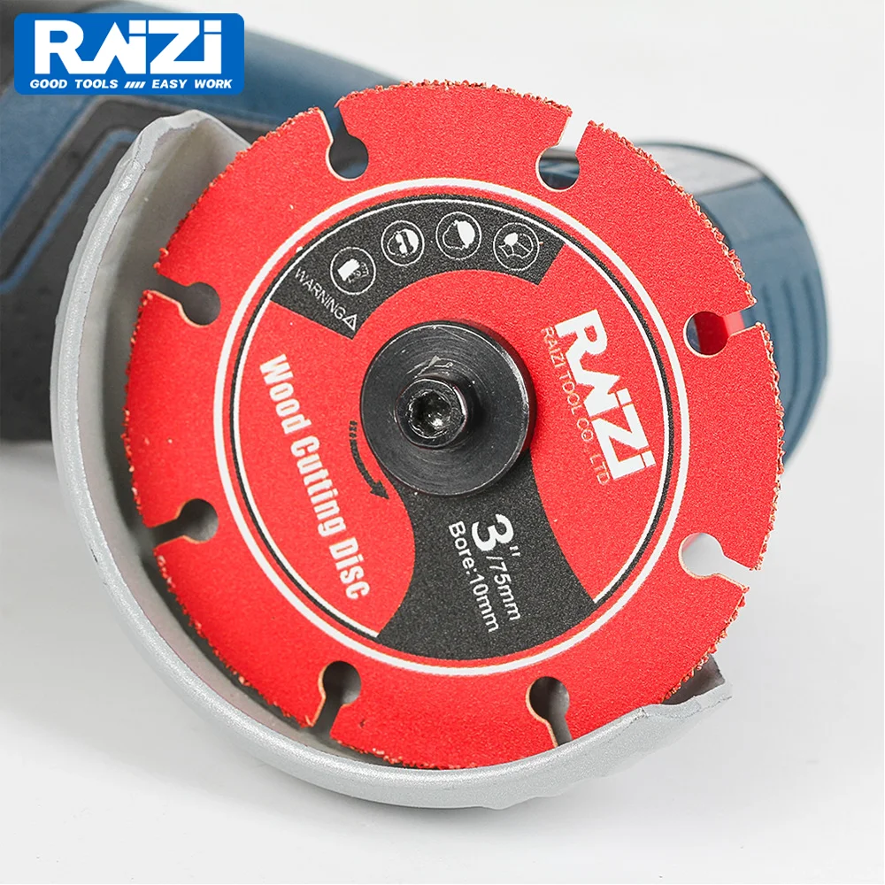 Raizi 75 mm vakuumgelötete Holzscheibe zum Schneiden für Elektrowerkzeuge, Holzsägeblatt, 75 mm Holzschneiden, DIY-Werkzeug, Mini-Schleifer, Handscheibe