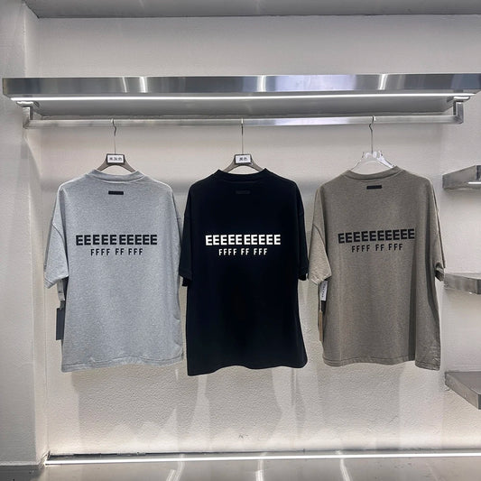 Men's Summer T shirt American Trendy Brand Tees Hiphop Streetwear Oversized Short Sleeve Cotton Tshirt Tops Tees.