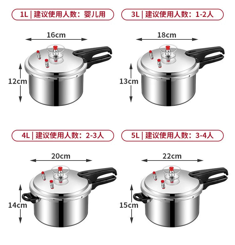 Pressure cooker, gas induction cooker, universal household gas, gas, open flame pressure cooker, large capacity
