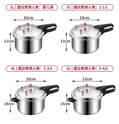 Pressure cooker, gas induction cooker, universal household gas, gas, open flame pressure cooker, large capacity