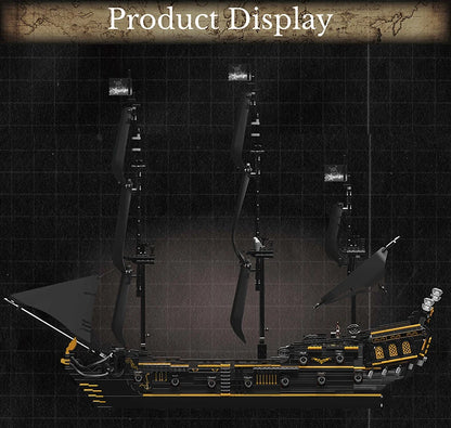 Mould King 13111 13199 Movie Toys The MOC Black Pearl Pirate Ship Model Assembly 16006 Building Block Brick Kids Christmas Gifts.