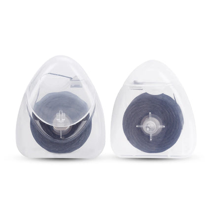 AZDENT 5 Box 50m Bamboo Charcoal Dental Flosser Black Toothpick Mint flavor Dental Floss Teeth Flosser Teeth Stick Tooth Cleaner.