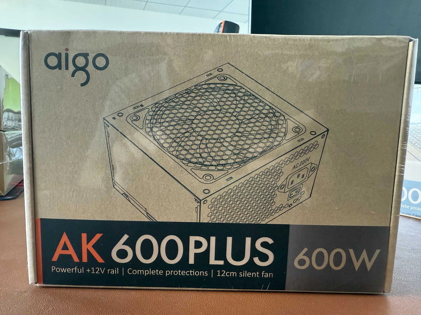 Aigo AK PC PSU Power Supply Unit 500W 600W 700W 800W 1000W Gaming 120mm RGB Fan 220V ATX Desktop computer Power Supply for BTC.