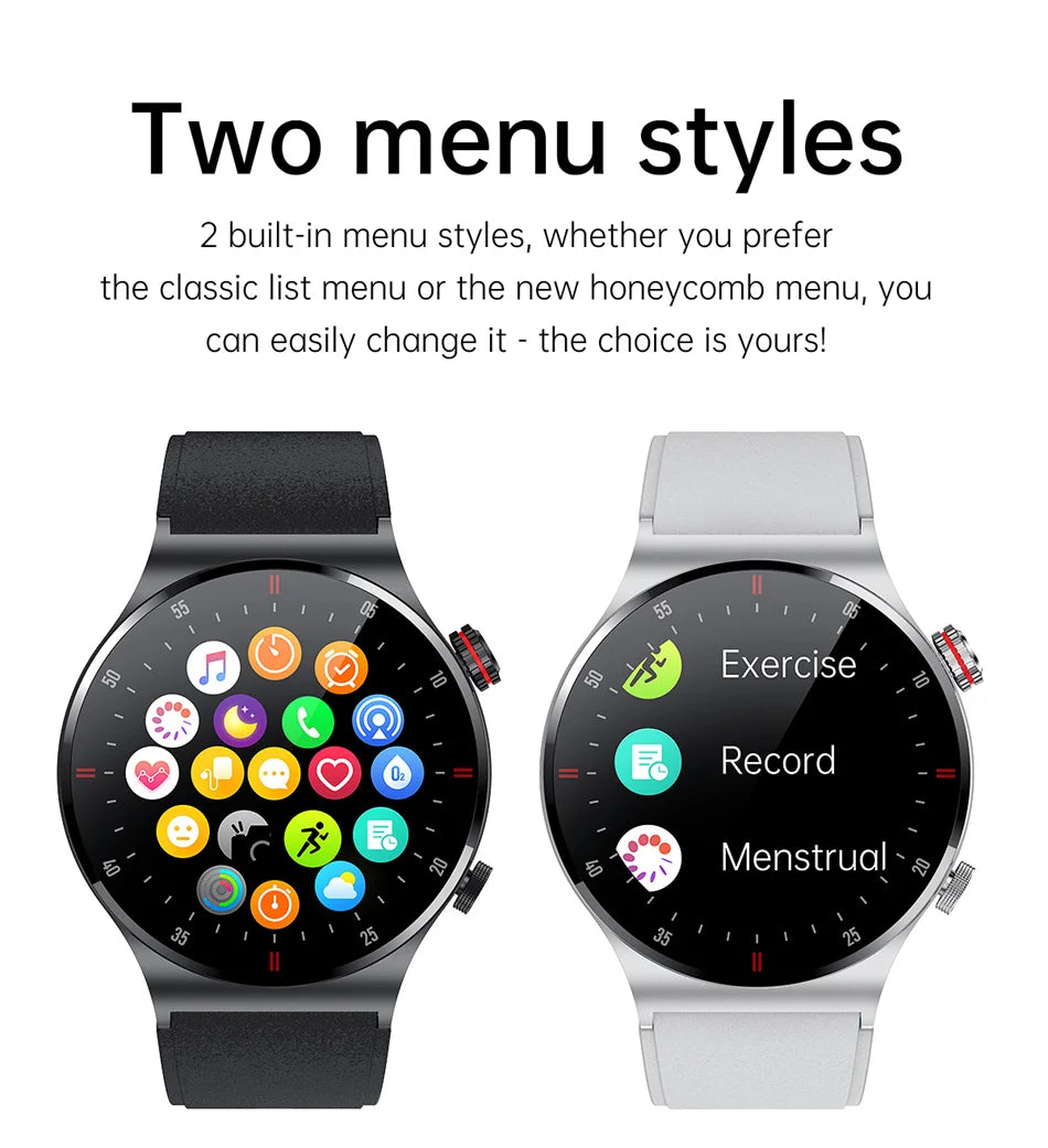 2025 NFC Bluetooth Call Smart Watch Men Full Screen GPS Sports Bracelet Waterproof ECG Health Monitor SmartWatch for IOS Android.