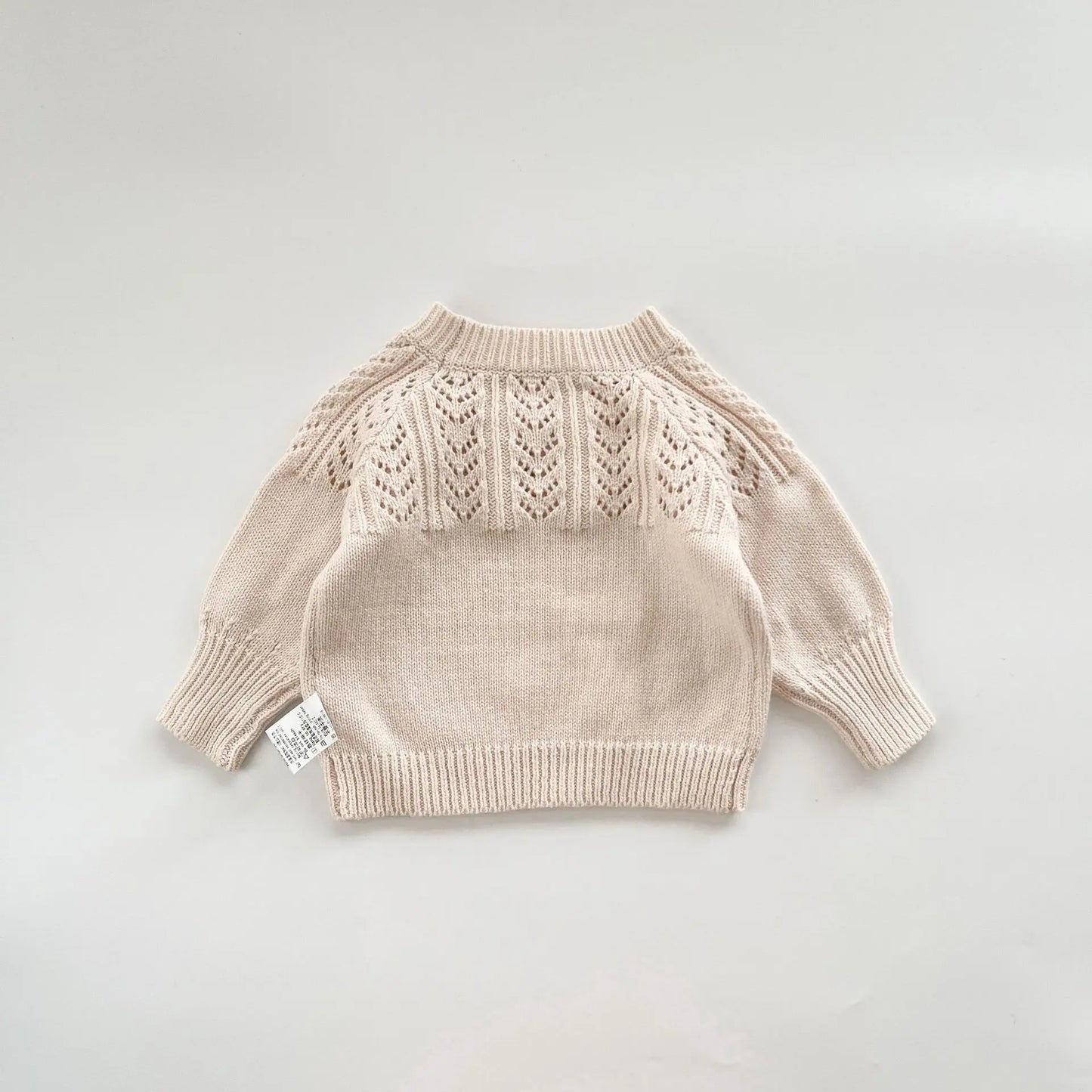 Babykleidungsset 2025, Herbst und Winter, neuer Baby-Strickanzug, Handhaken, Ballpullover + Blasenball-Rock, Hose