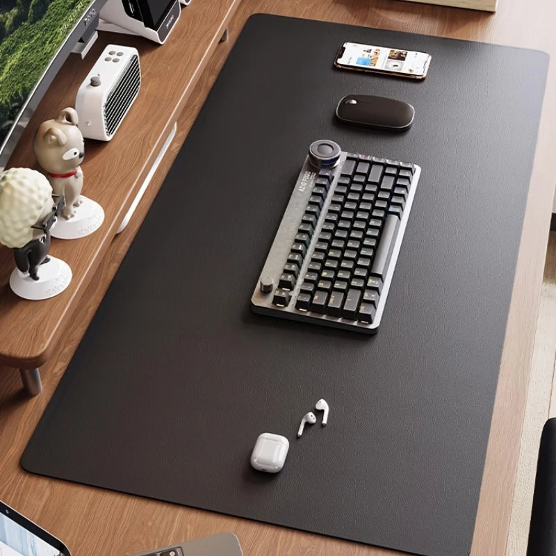 PU Leather Mouse Pads Desk Mat for Office Solid Color Gaming Waterproof Non-slip Computer Pad Keyboard Pads.