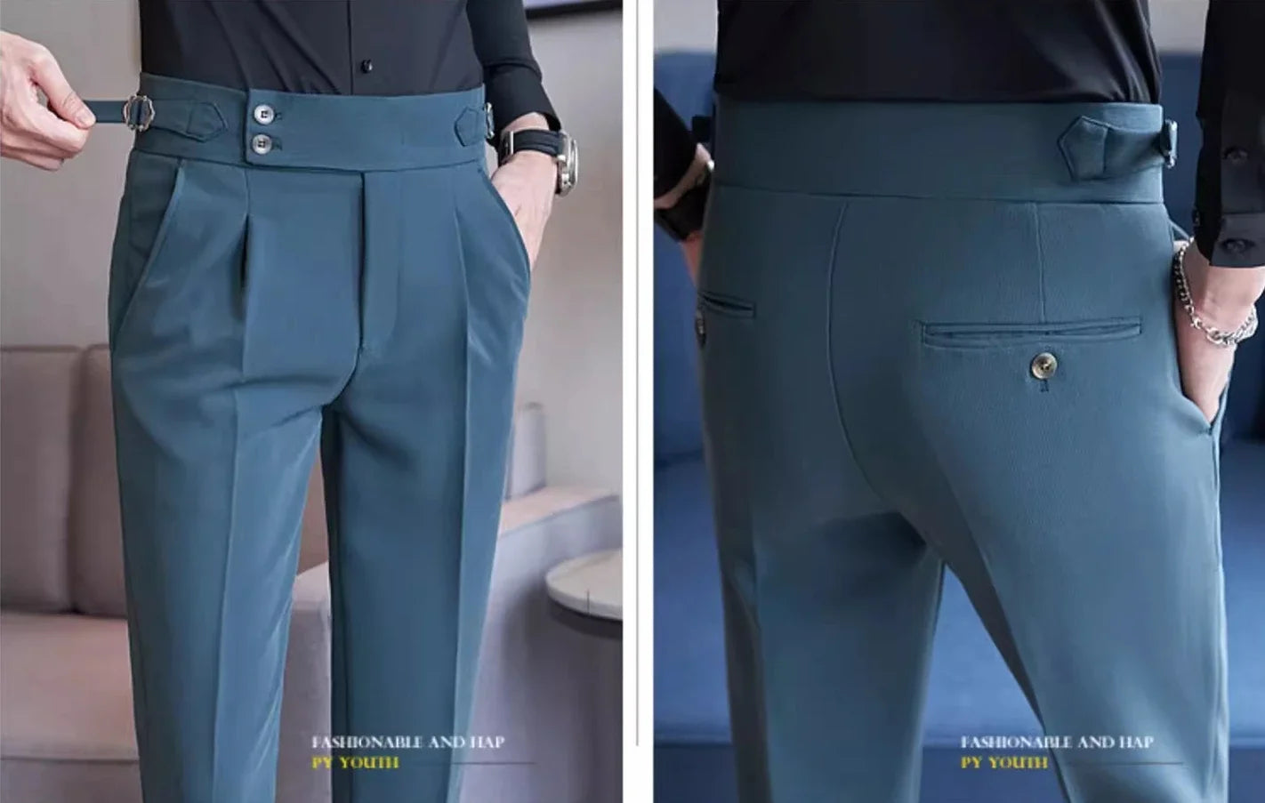 Navy Men's Suit Pants, White Black Trousers, Gray Khaki Pantalones Hombre Fashion Slim Male Pant, 28 29 30 31 32 33 34 36.