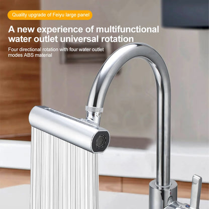 360 degrees Rotatable Waterfall Kitchen Faucet Splash Guard Rotating Booster Extension Spout Head Universal Accessories