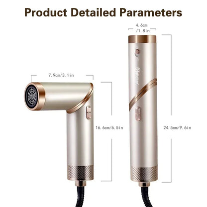 Tinsol 5in1 Multi-function hair dryer curling iron portable foldable hair dryer negative ion hair care curling iron styling set