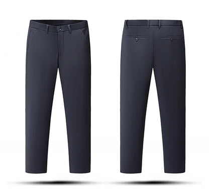 Men's Winter Formal Down Pants Goose Feather Warm Trousers Business Suit Pants for Man  calca termica masculina inverno PT-597