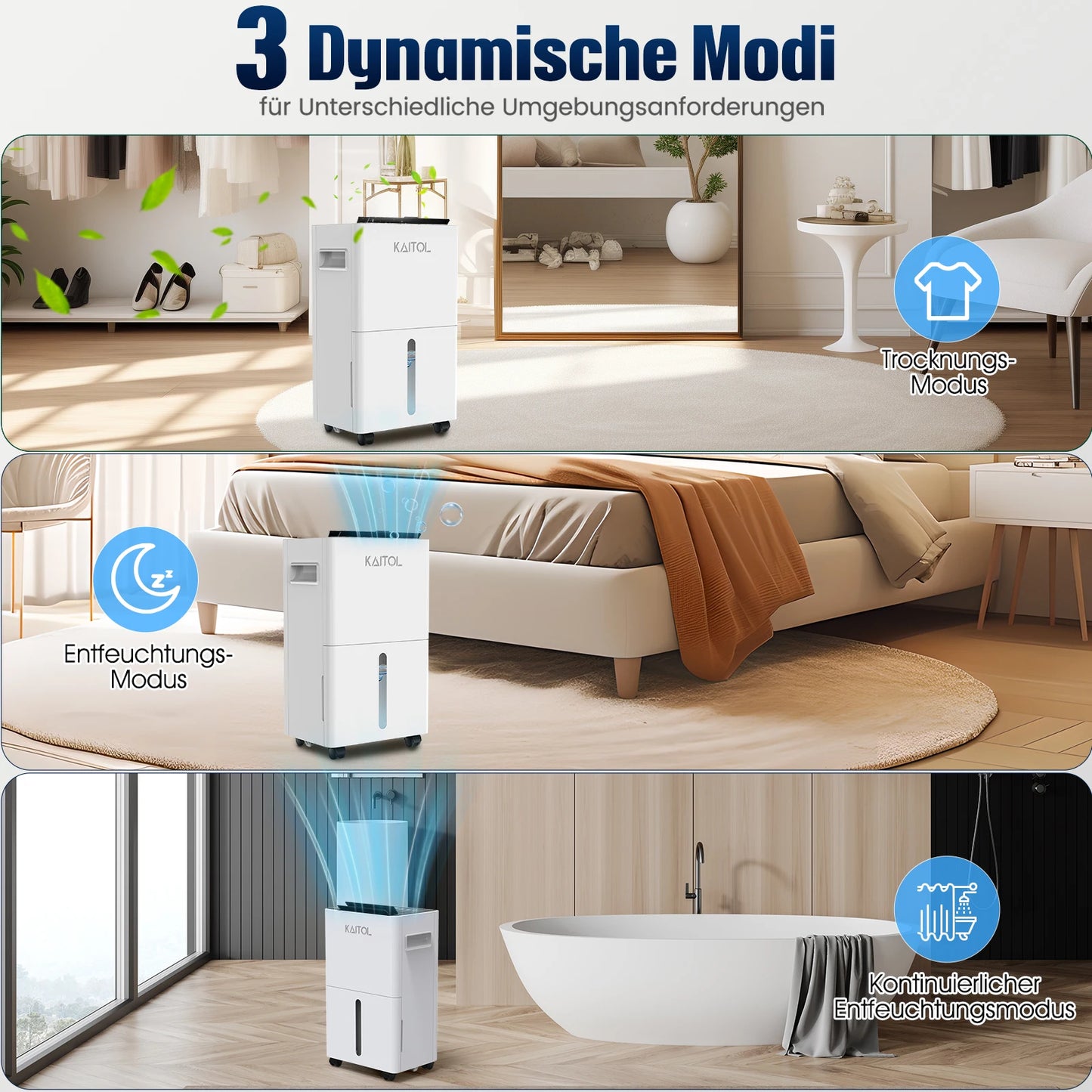 Anion purification dehumidifier home bedroom Silent automatic defrost basement clothes drying LED touch screen deshumidificador.