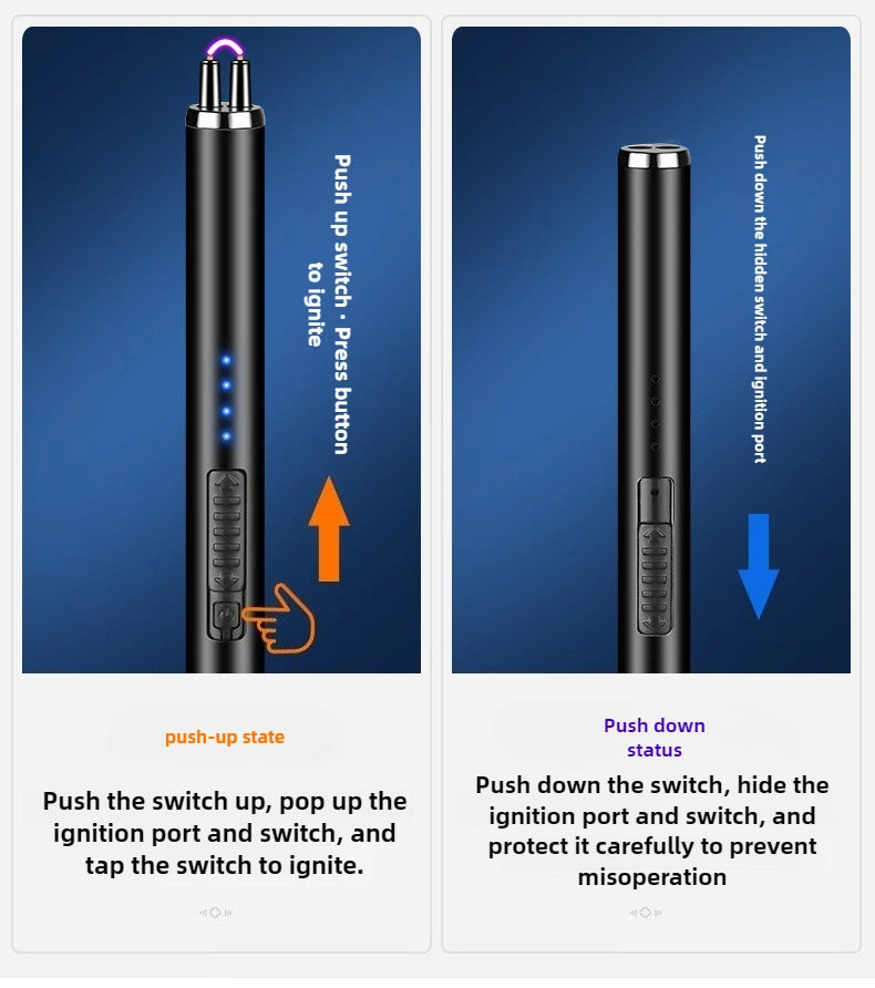 Aromatherapy Candle Extended Gas Stove Gas Electronic Charging Igniter, Household Ignition Gun Igniter Lighter.