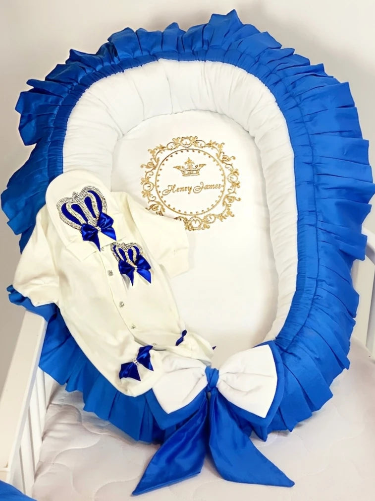 Dollbling Newborn Set Baby's Sets Rhinestone Crown 0-3 Months Hat+Bodysuits+Gloves+Shoes 4 Parts Boy Girl Jumpsuit Clothing.