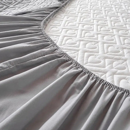 WOSTAR Thicken quilted mattress protector cover 180x200 couple luxury double bed elastic fitted sheet style bed protection pad.