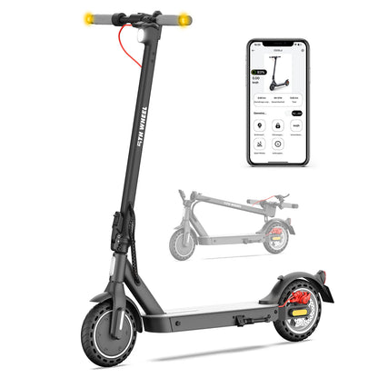5TH WHEEL E30(ABE) Adult Electric Scooter 350W Motor 36V 7.5AH Battery City Electric Scooter 8.5" Solid Tires Foldable E-Scooter.